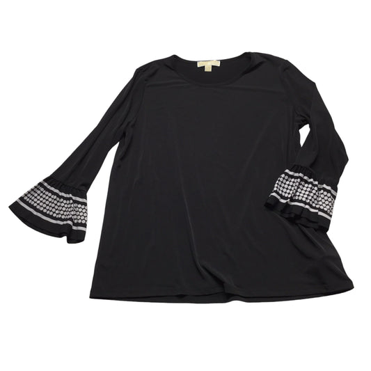 Top Long Sleeve By Michael By Michael Kors In Black, Size: Xl