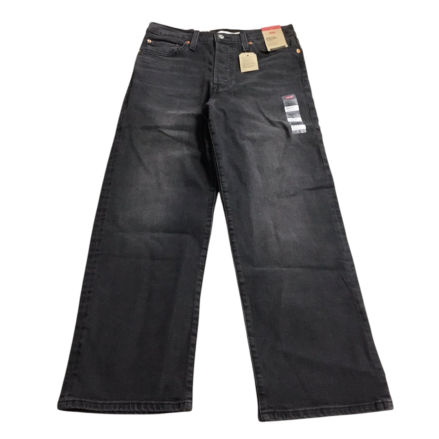 Jeans Boyfriend By Levis In Black, Size: 8