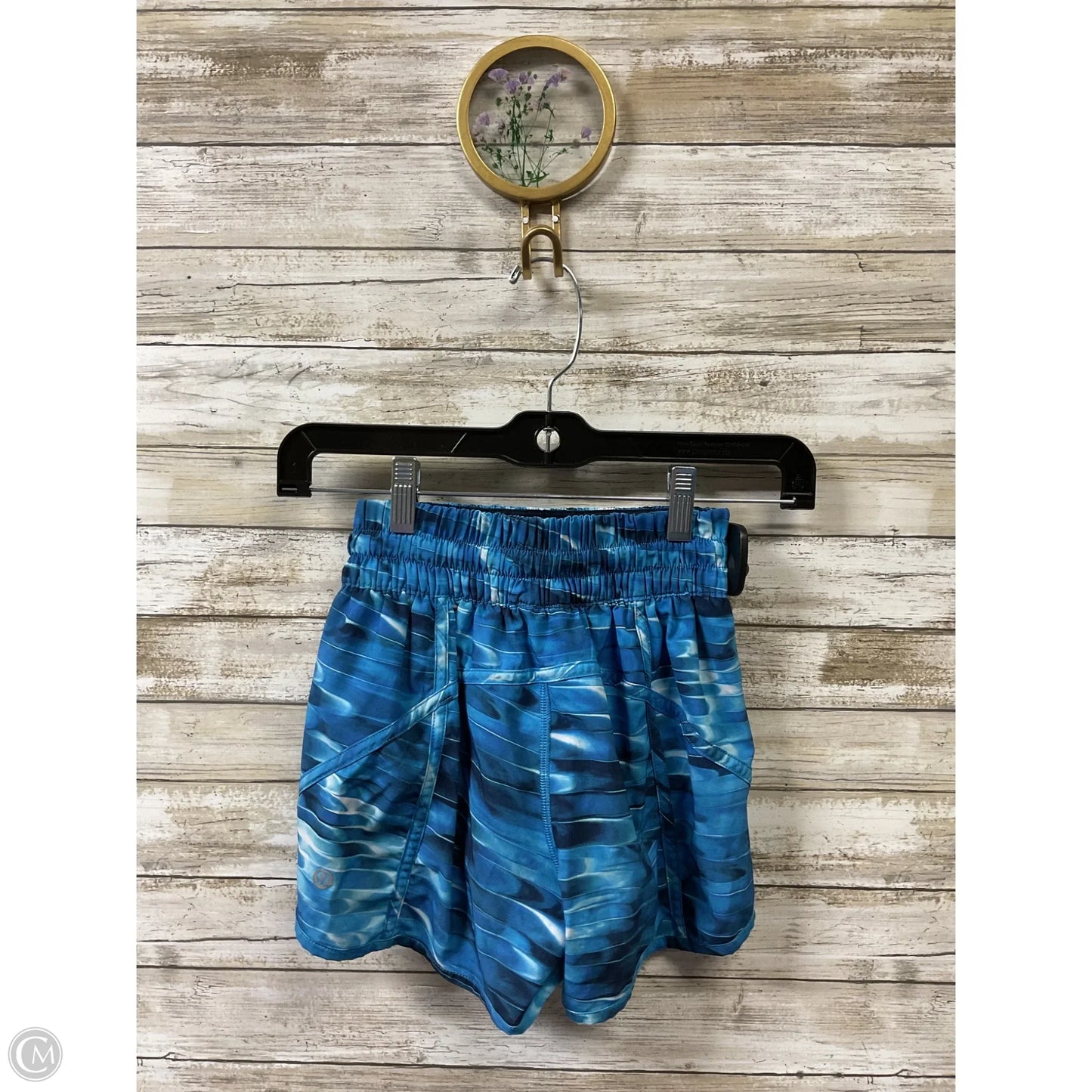 Athletic Shorts By Lululemon In Blue, Size: 2