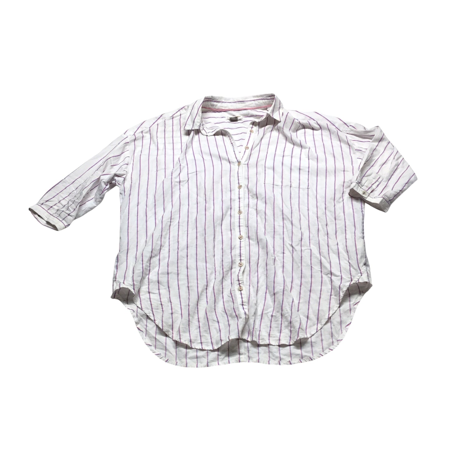 Top Long Sleeve By Pilcro In Striped Pattern, Size: M