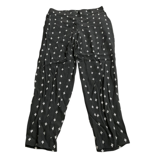 Pants Linen By Loft In Black & White, Size: Xxs