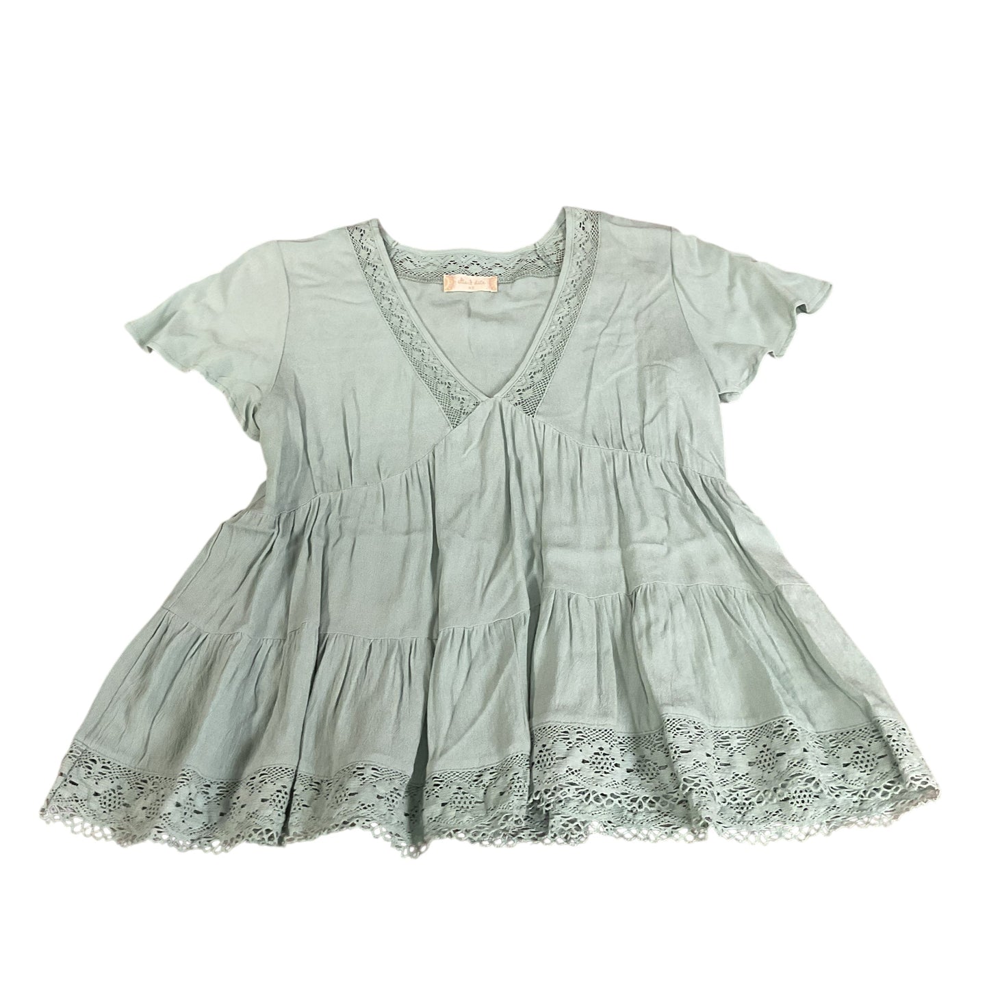 Top Short Sleeve By Altard State In Green, Size: Xs