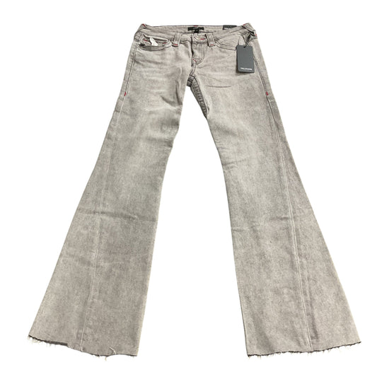 Jeans Flared By True Religion In Grey Denim, Size: 4