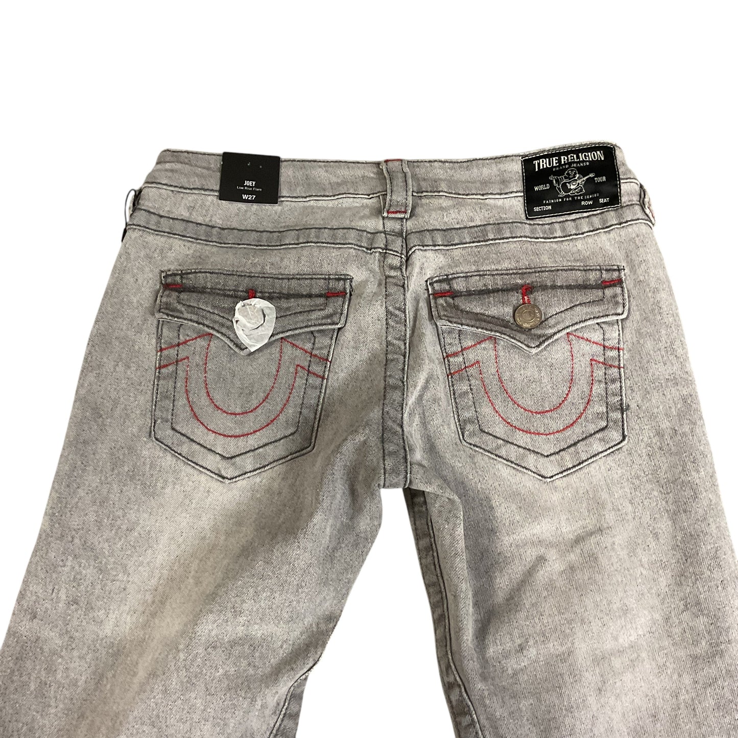 Jeans Flared By True Religion In Grey Denim, Size: 4