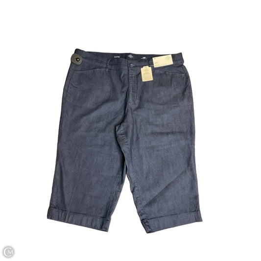 Capris By St Johns Bay In Blue Denim, Size: 18