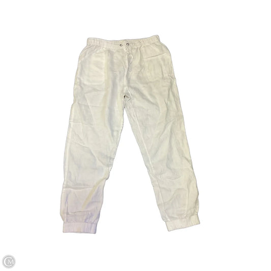Pants Linen By C And C In White, Size: L