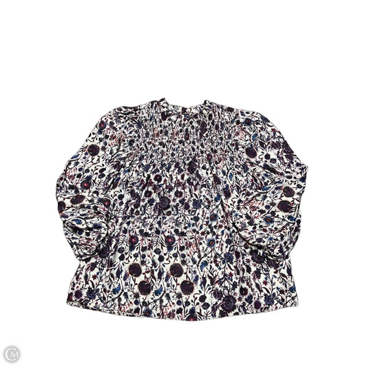 Blouse Long Sleeve By Marie Oliver In Purple, Size: S