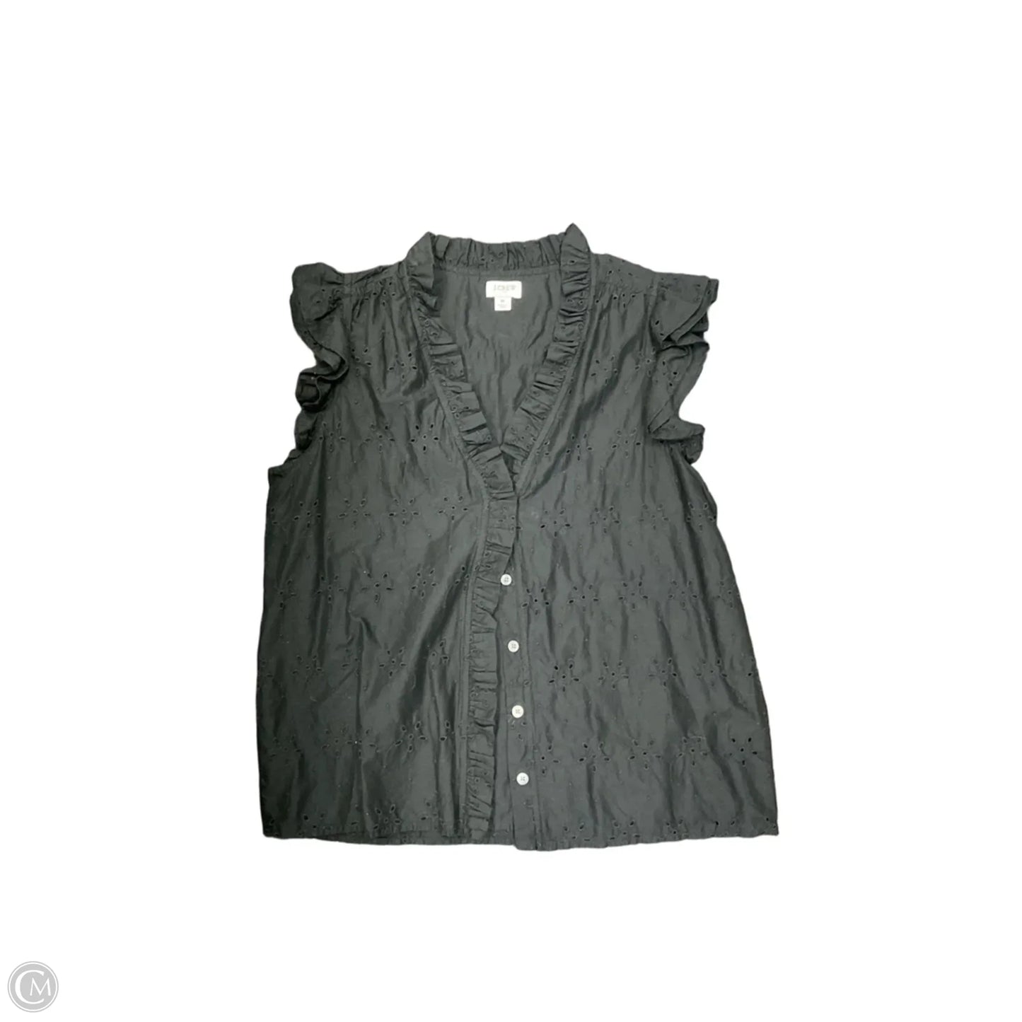 Top Sleeveless By J. Crew In Black, Size: M