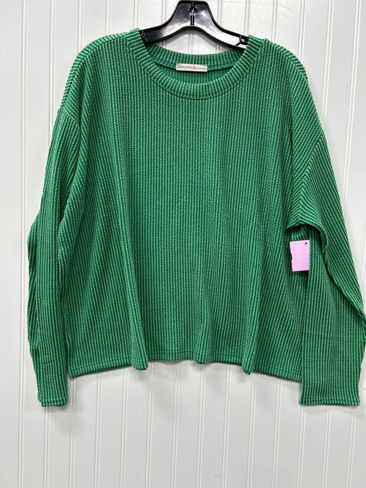 Top Ls By Zenana In Green, Size:1X