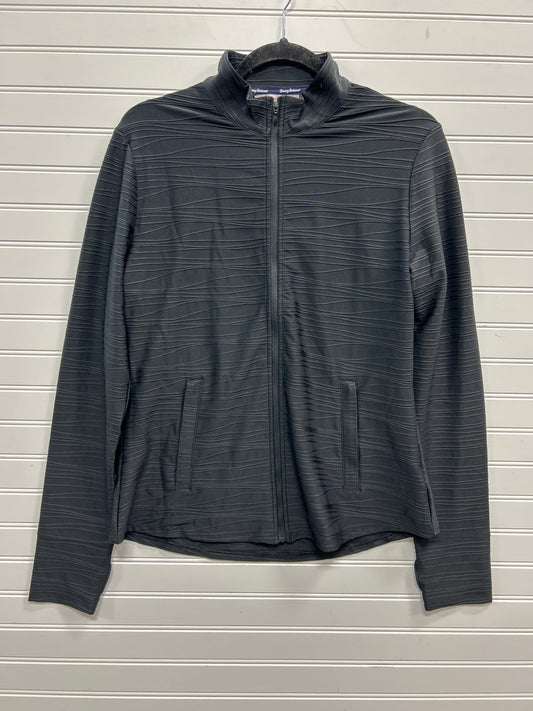 Athletic Jacket By Tommy Bahama In Black, Size:L