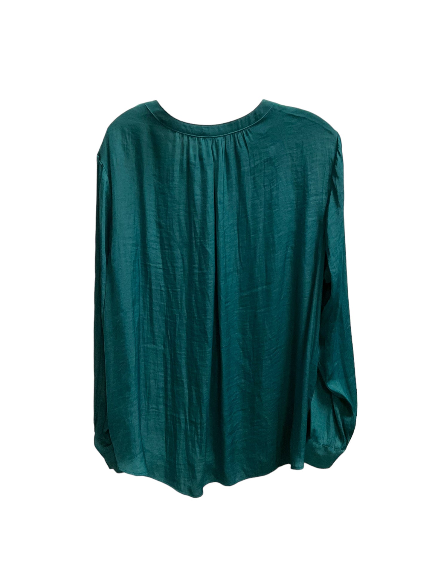 Green Top Long Sleeve Simply Vera, Size Xxl