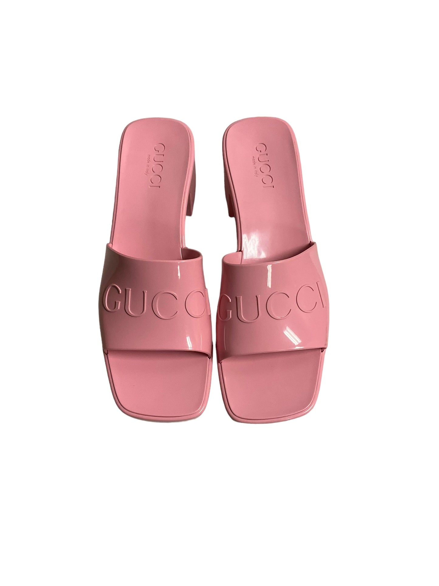 Pink Sandals Luxury Designer Gucci, Size 7.5