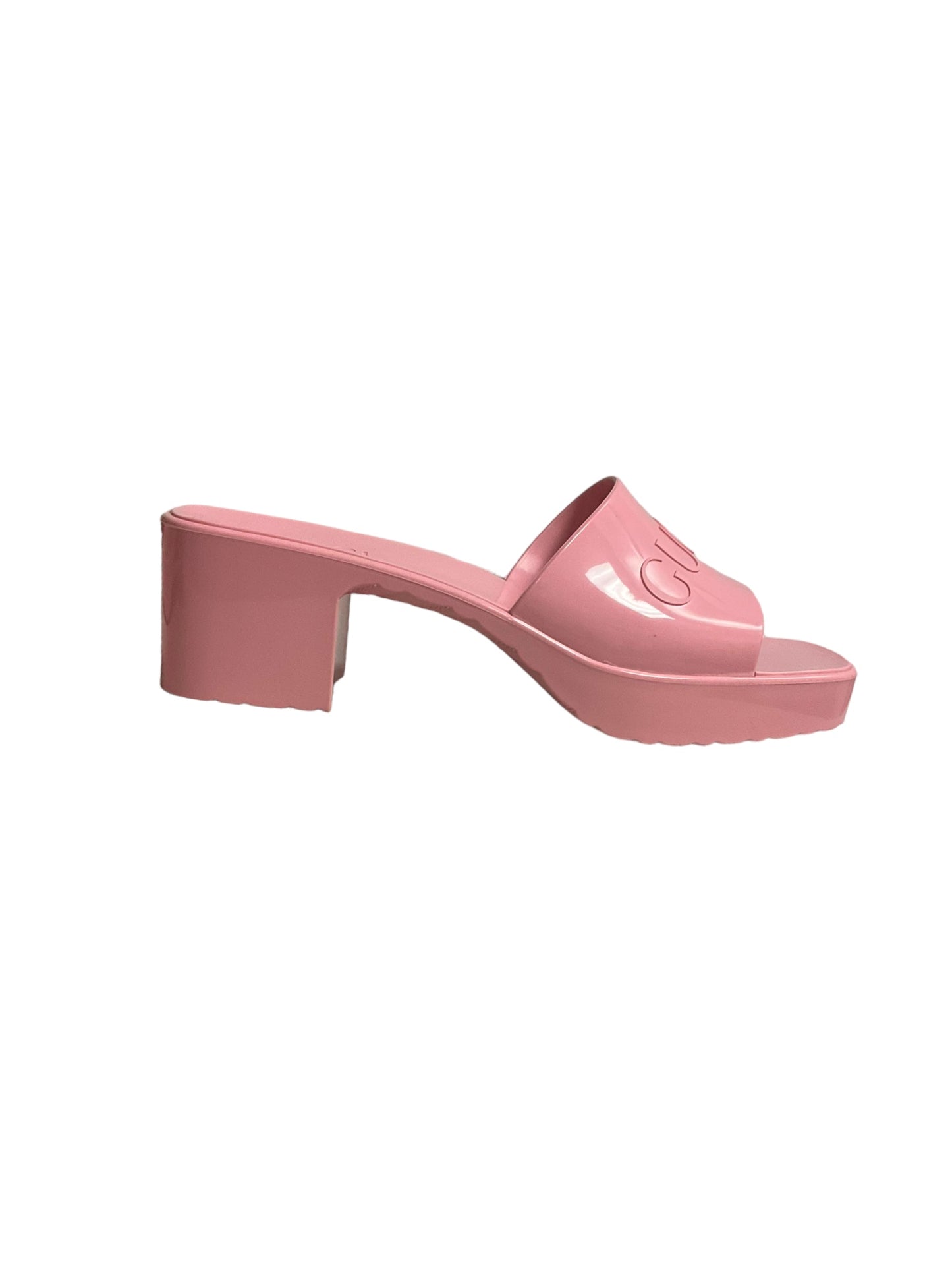 Pink Sandals Luxury Designer Gucci, Size 7.5