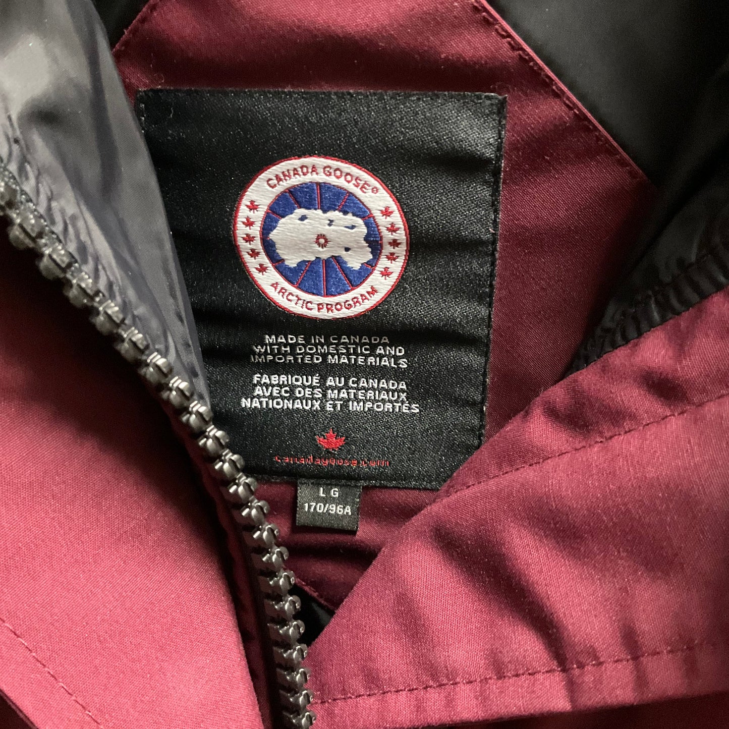 Coat Puffer & Quilted By Canada Goose In Red, Size: L