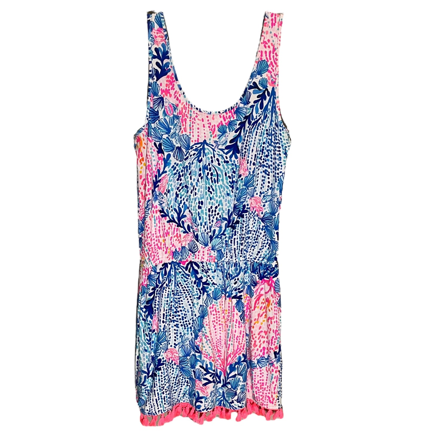 Romper By Lilly Pulitzer In Blue & Pink, Size: S