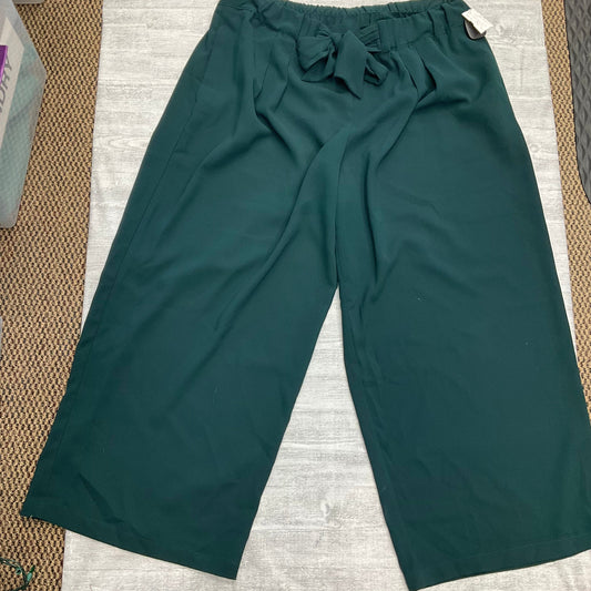 Pants Wide Leg By Eloquii In Green, Size: 20