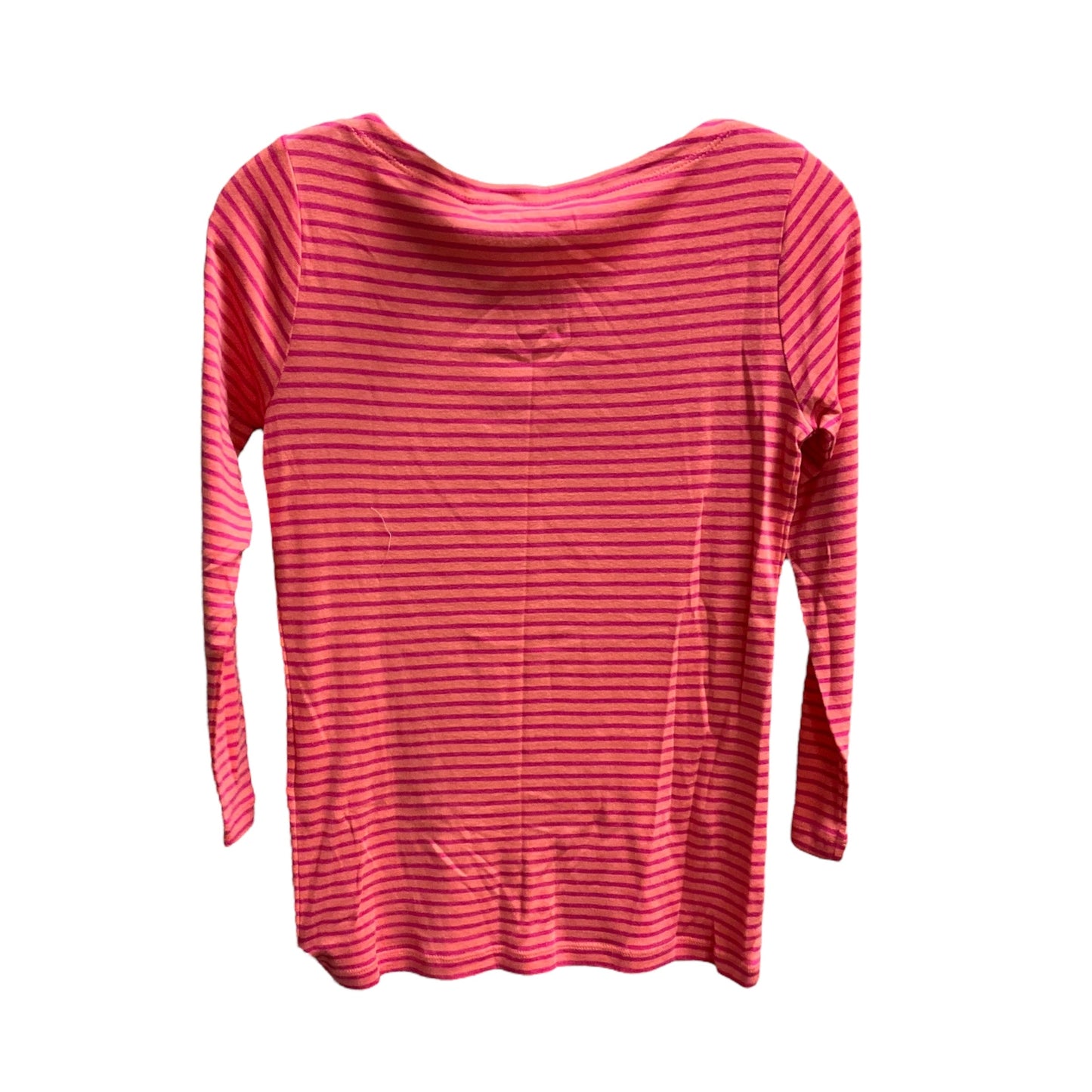 Top Long Sleeve By Vineyard Vines In Orange & Pink, Size: Xs