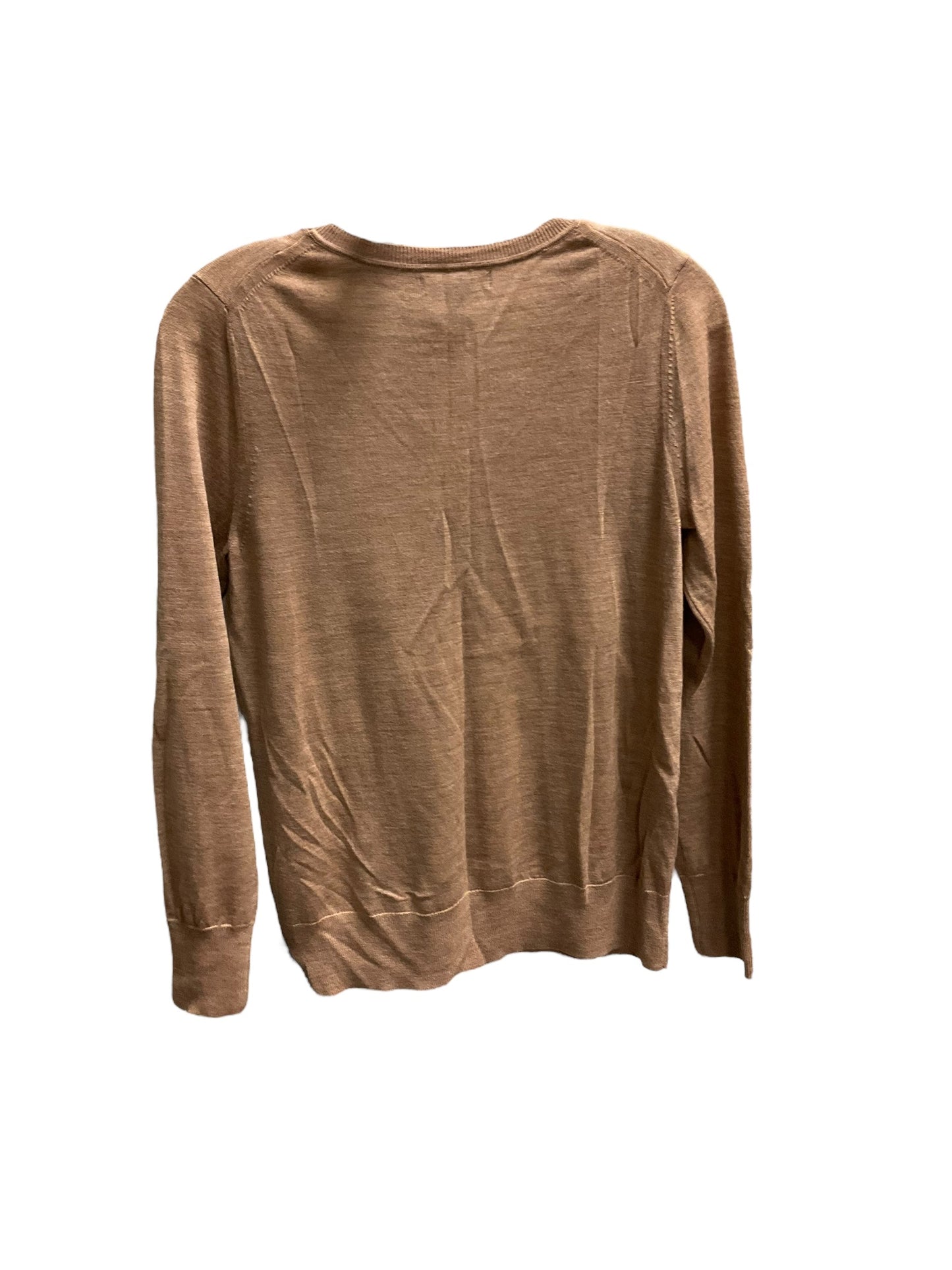 Top Long Sleeve By Banana Republic In Brown, Size: M