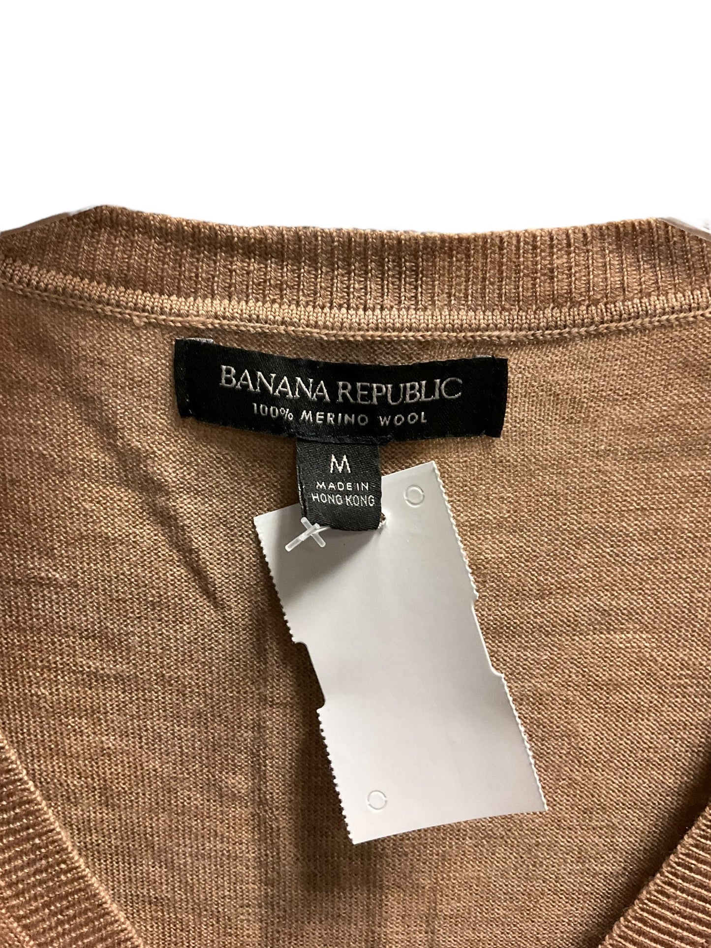 Top Long Sleeve By Banana Republic In Brown, Size: M