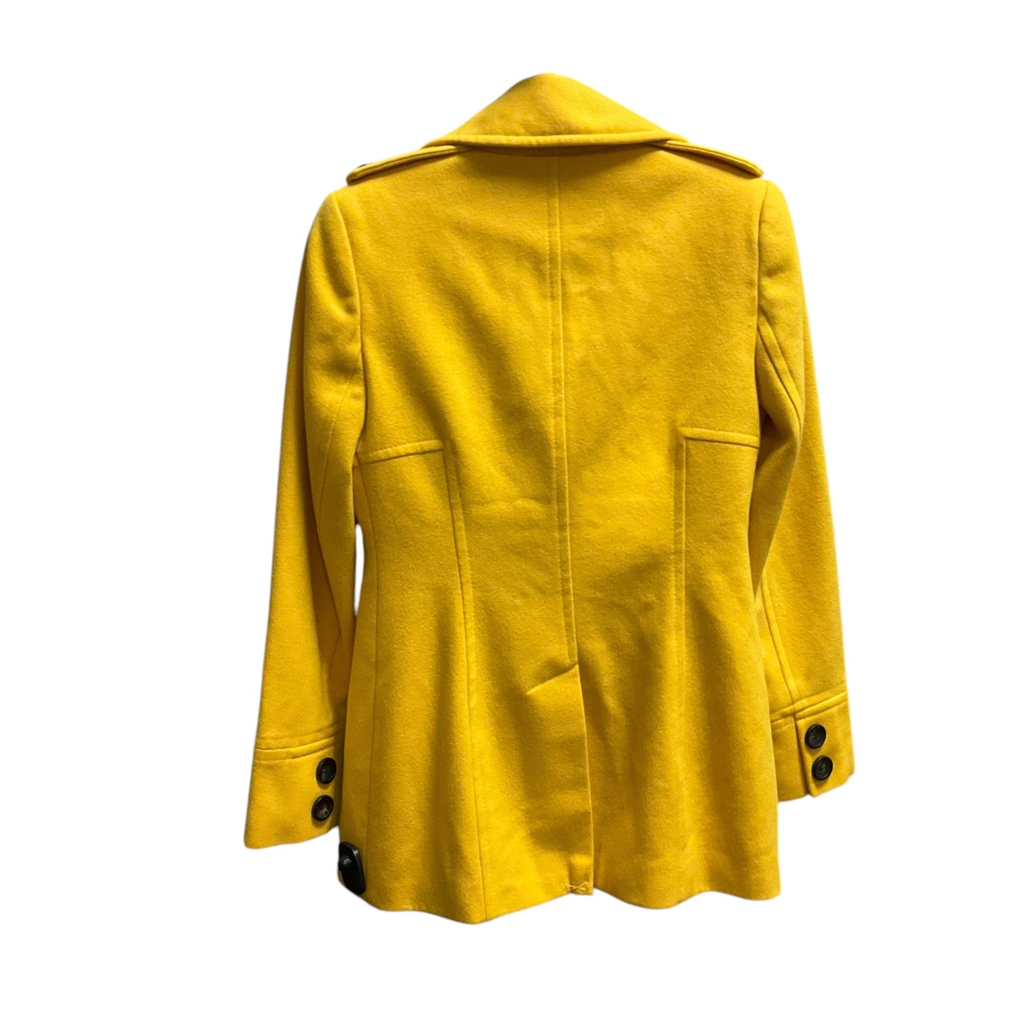 Coat Wool By Moda Intl In Yellow, Size: Xs