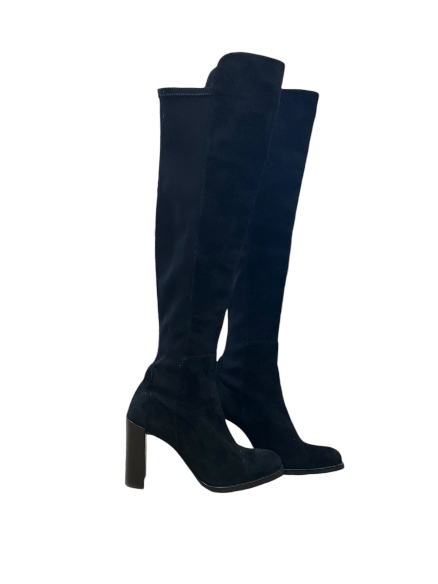 Boots Over-the-knee Heels By Stuart Weitzman In Black, Size: 6.5