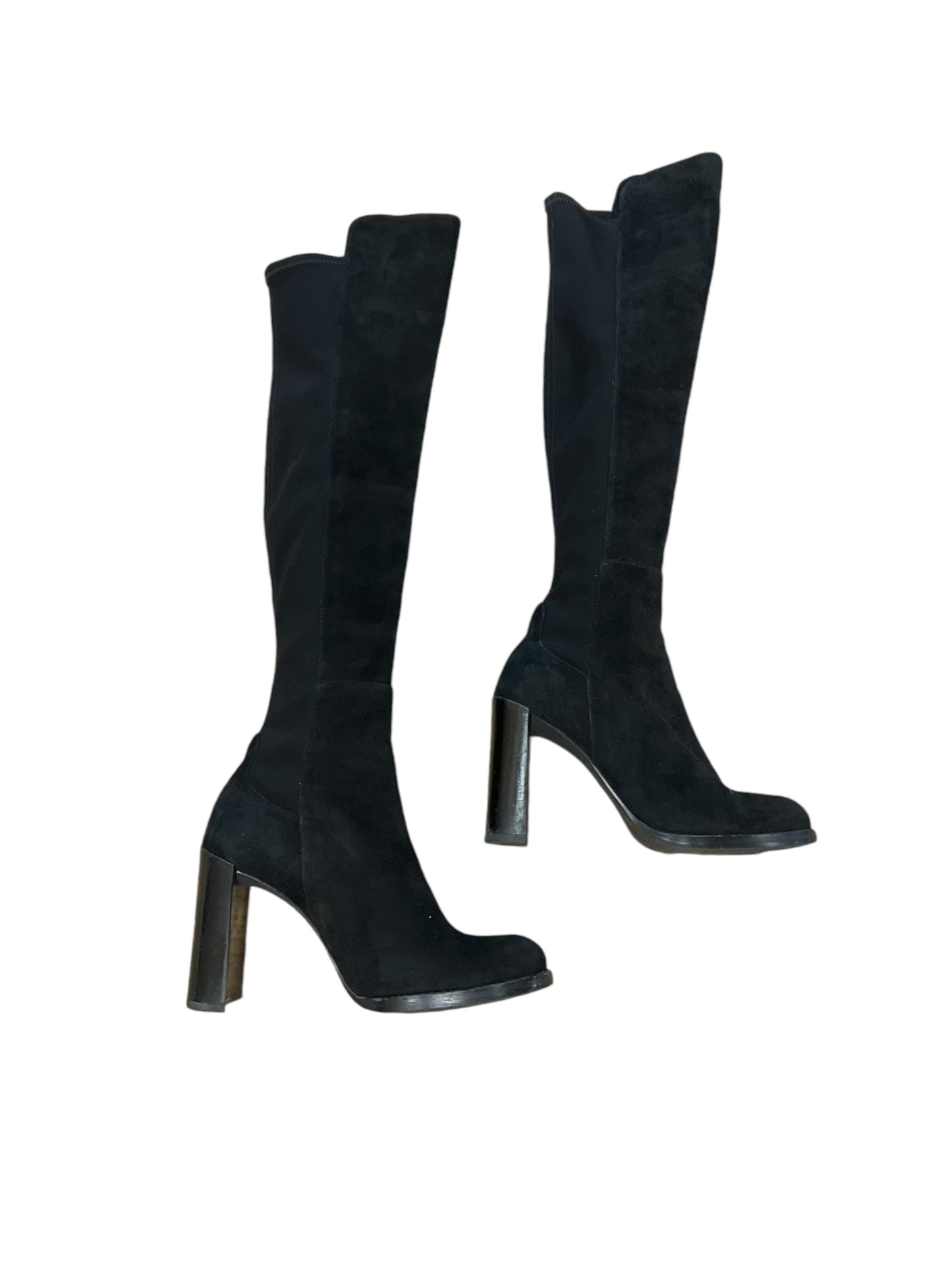 Boots Over-the-knee Heels By Stuart Weitzman In Black, Size: 6.5