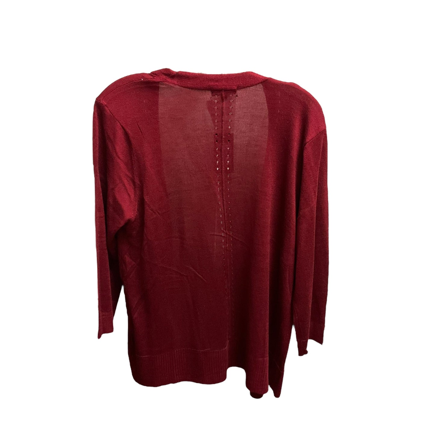 Cardigan By Verve In Red, Size: Xl