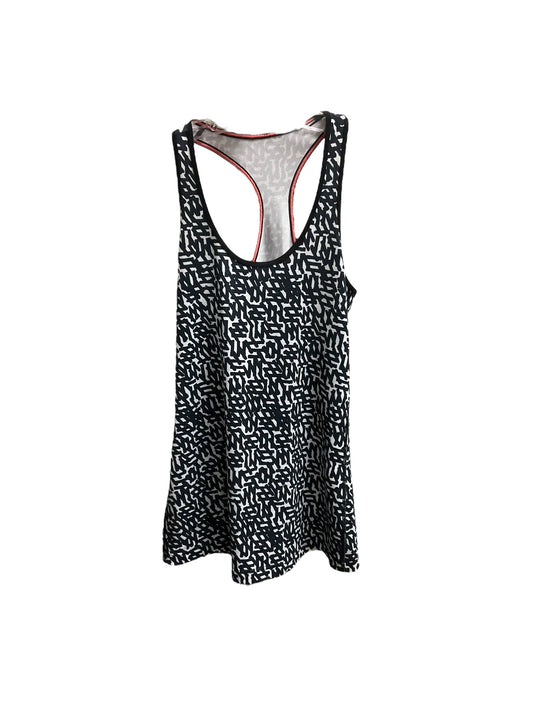 Athletic Tank Top By Lululemon In Black & White, Size: S