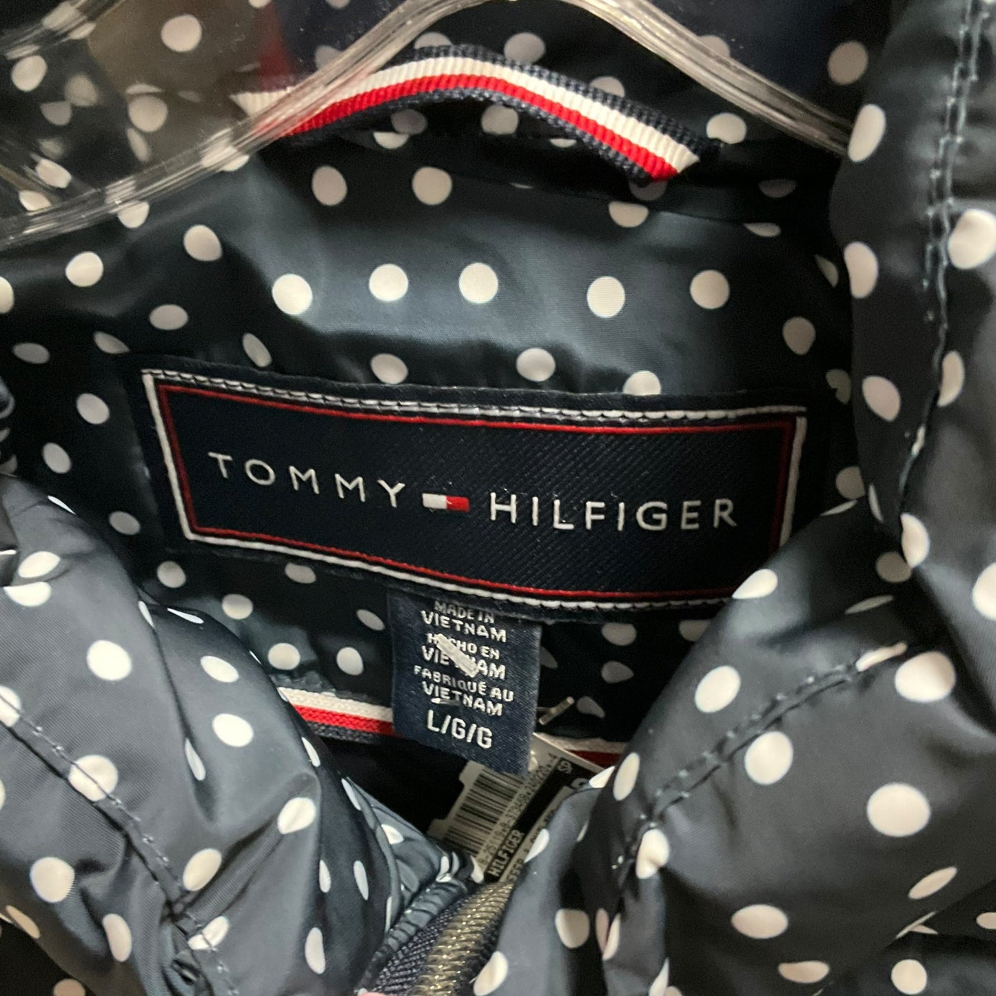 Vest Puffer & Quilted By Tommy Hilfiger In Polkadot, Size: L