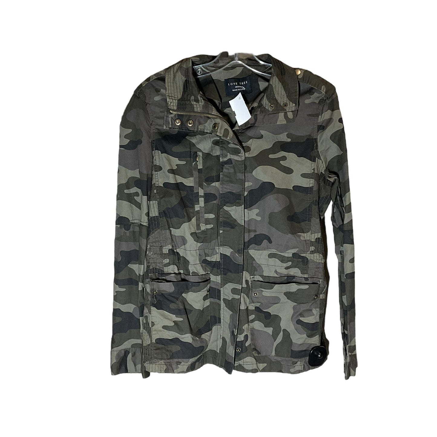 Camouflage Print Jacket Other Love Tree, Size M