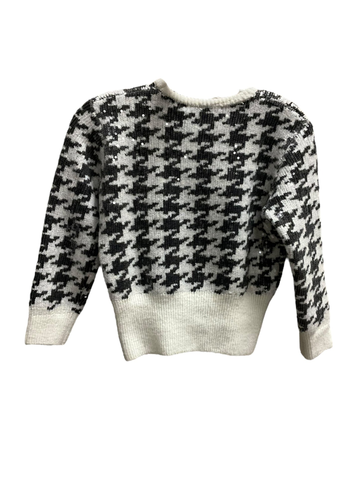 Sweater By Zara In Black & Cream, Size: M