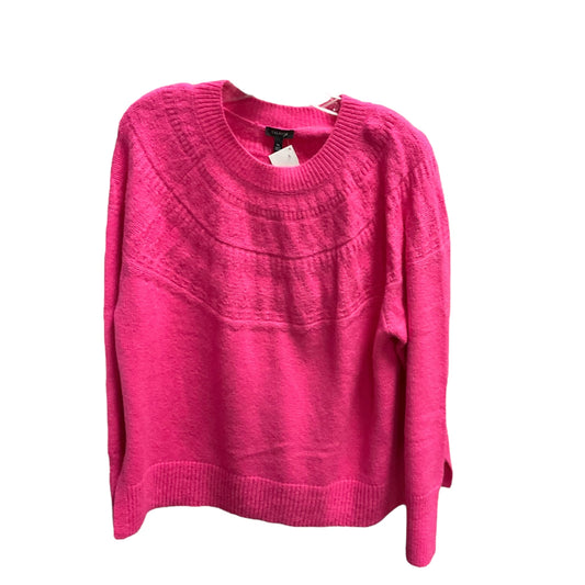 Sweater By Talbots In Pink, Size: Xl