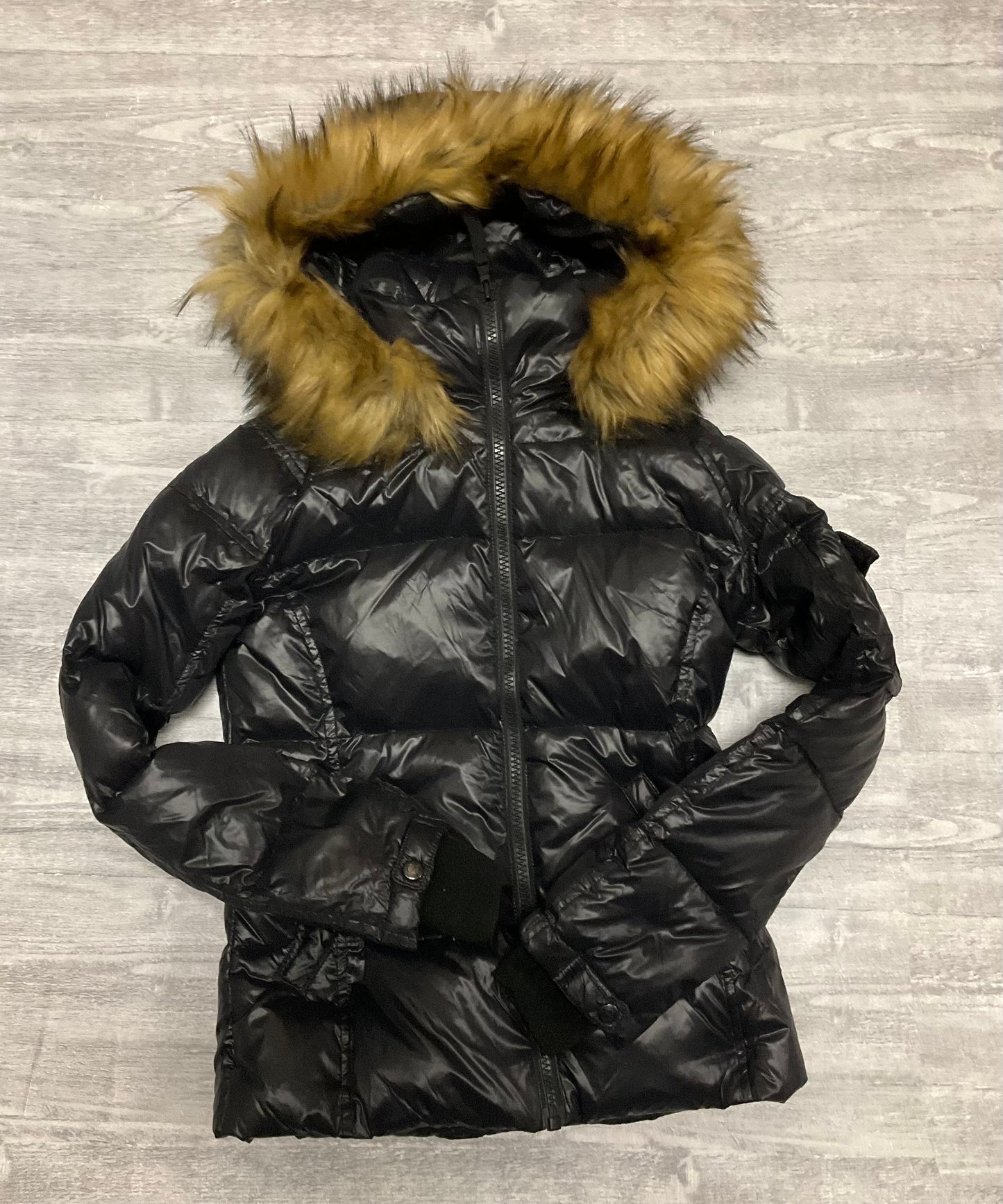 Jacket Puffer & Quilted By Clothes Mentor In Black, Size: Xs