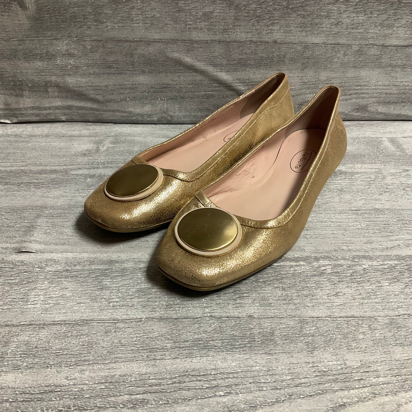 Shoes Flats By Talbots In Gold, Size: 7.5