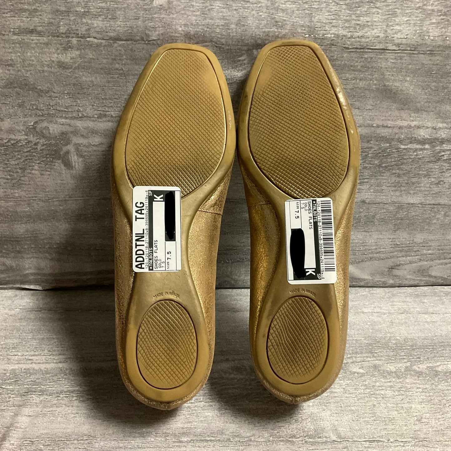 Shoes Flats By Talbots In Gold, Size: 7.5