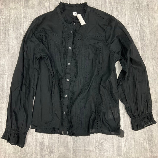 Top Long Sleeve By Gap In Black, Size: Xl