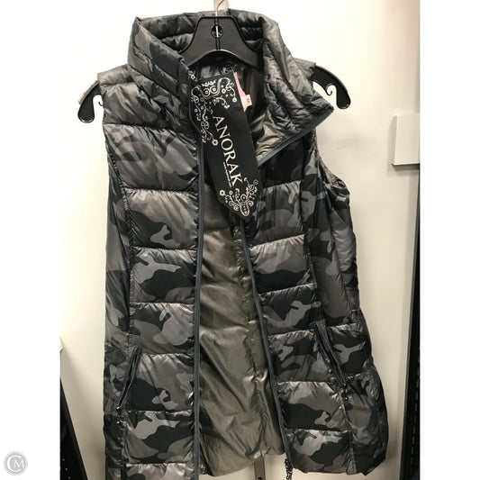Vest Puffer & Quilted By Cma In Camouflage Print, Size: Xs