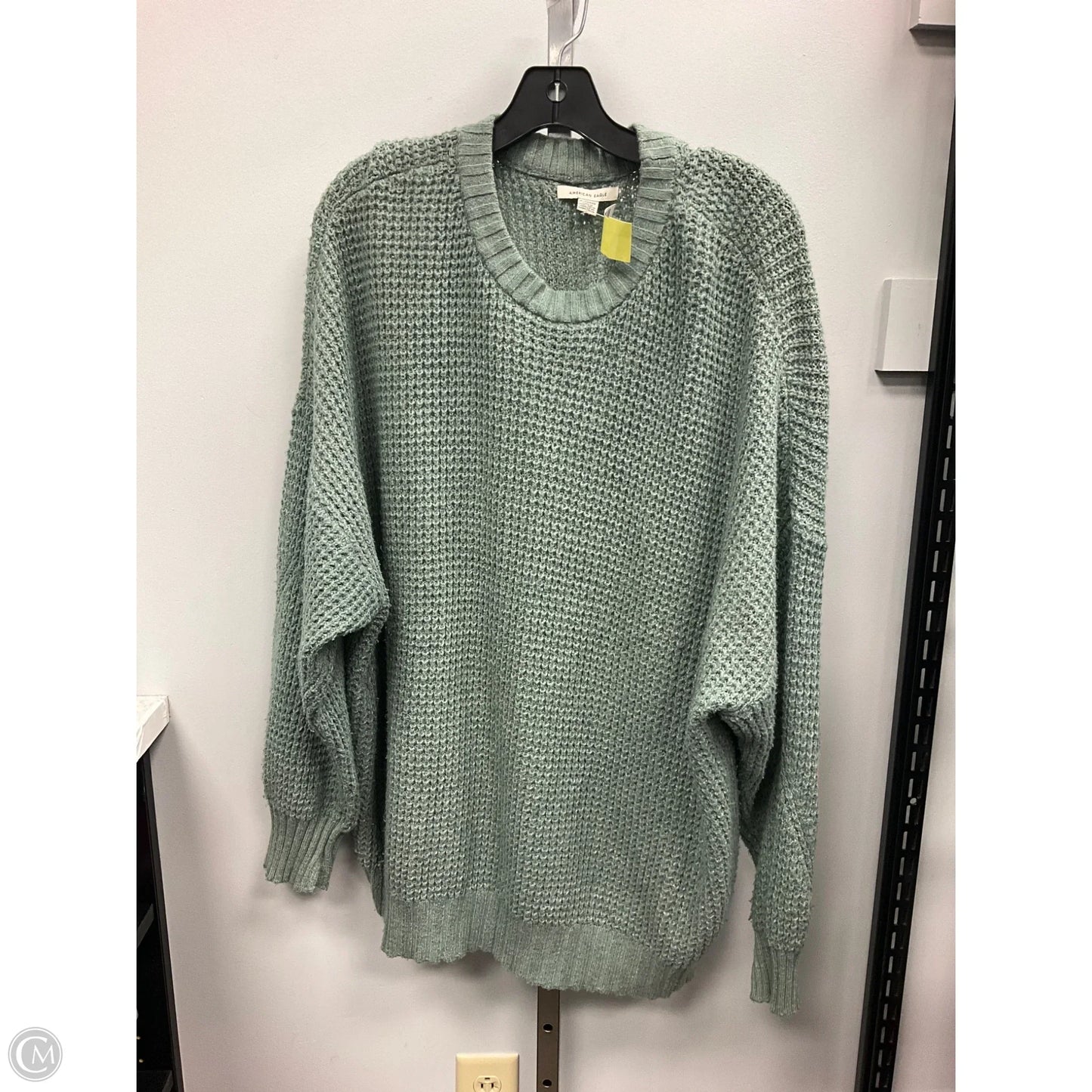 Sweater By American Eagle In Green, Size: Xl