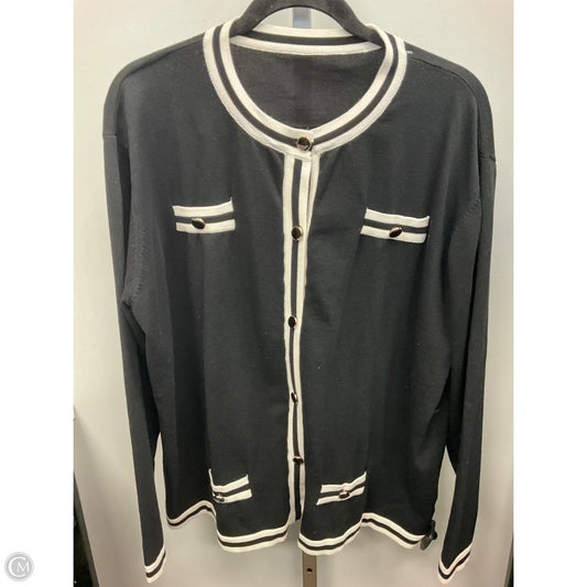Cardigan By Clothes Mentor In Black, Size: 3x