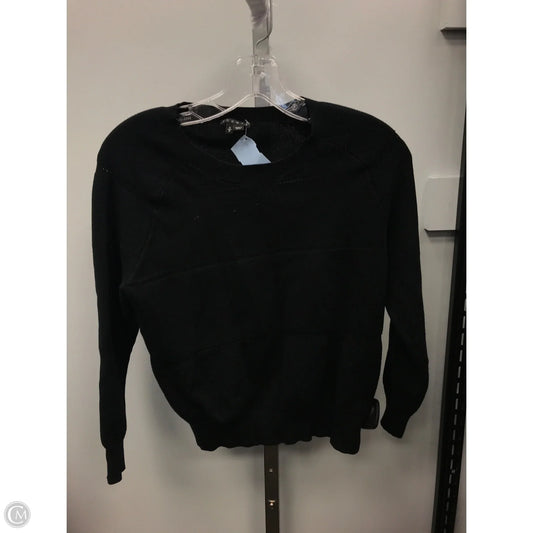 Top Long Sleeve By Theory In Black, Size: S
