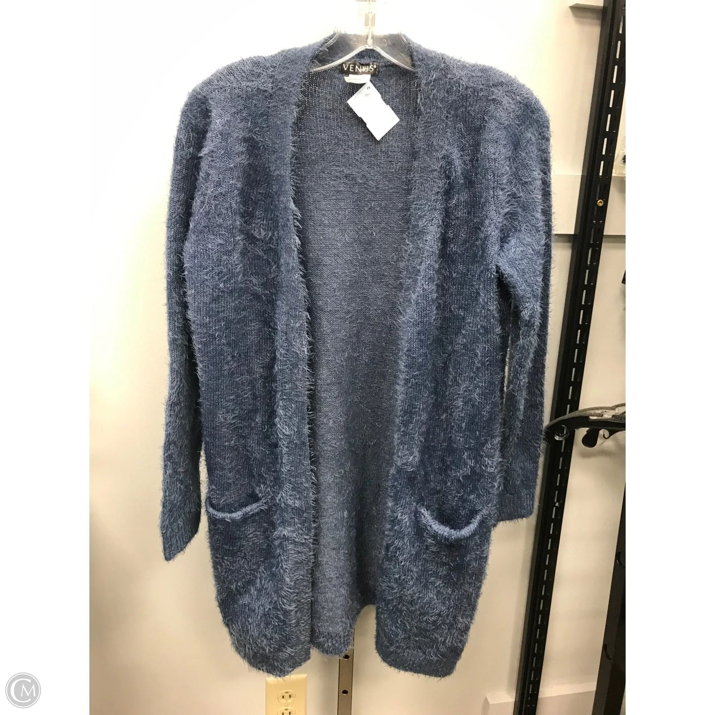 Sweater Cardigan By Venus In Blue, Size: S