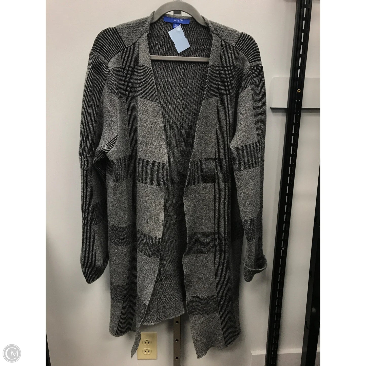 Poncho By Apt 9 In Grey, Size: Xxl