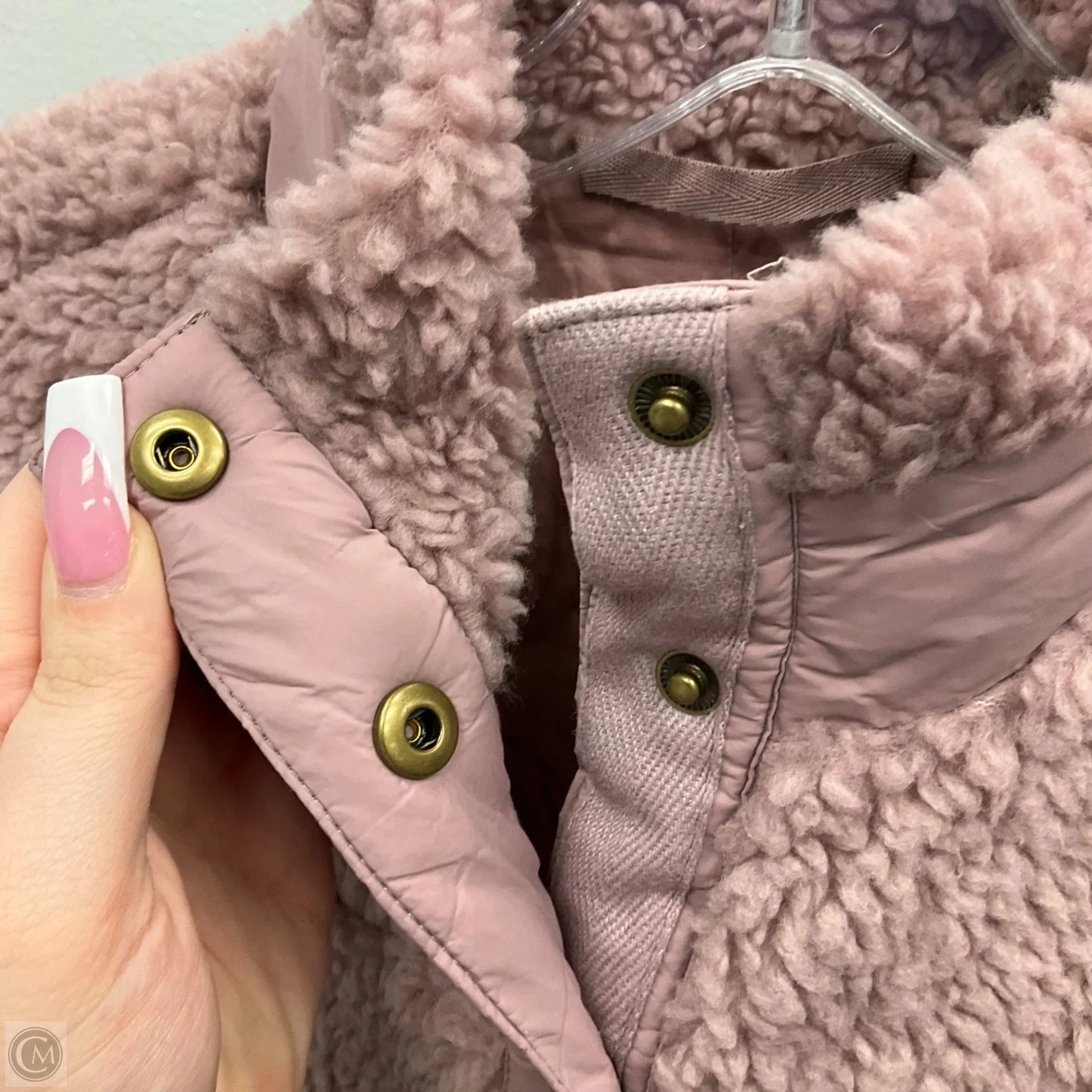 Vest Faux Fur & Sherpa By Madewell In Mauve, Size: L