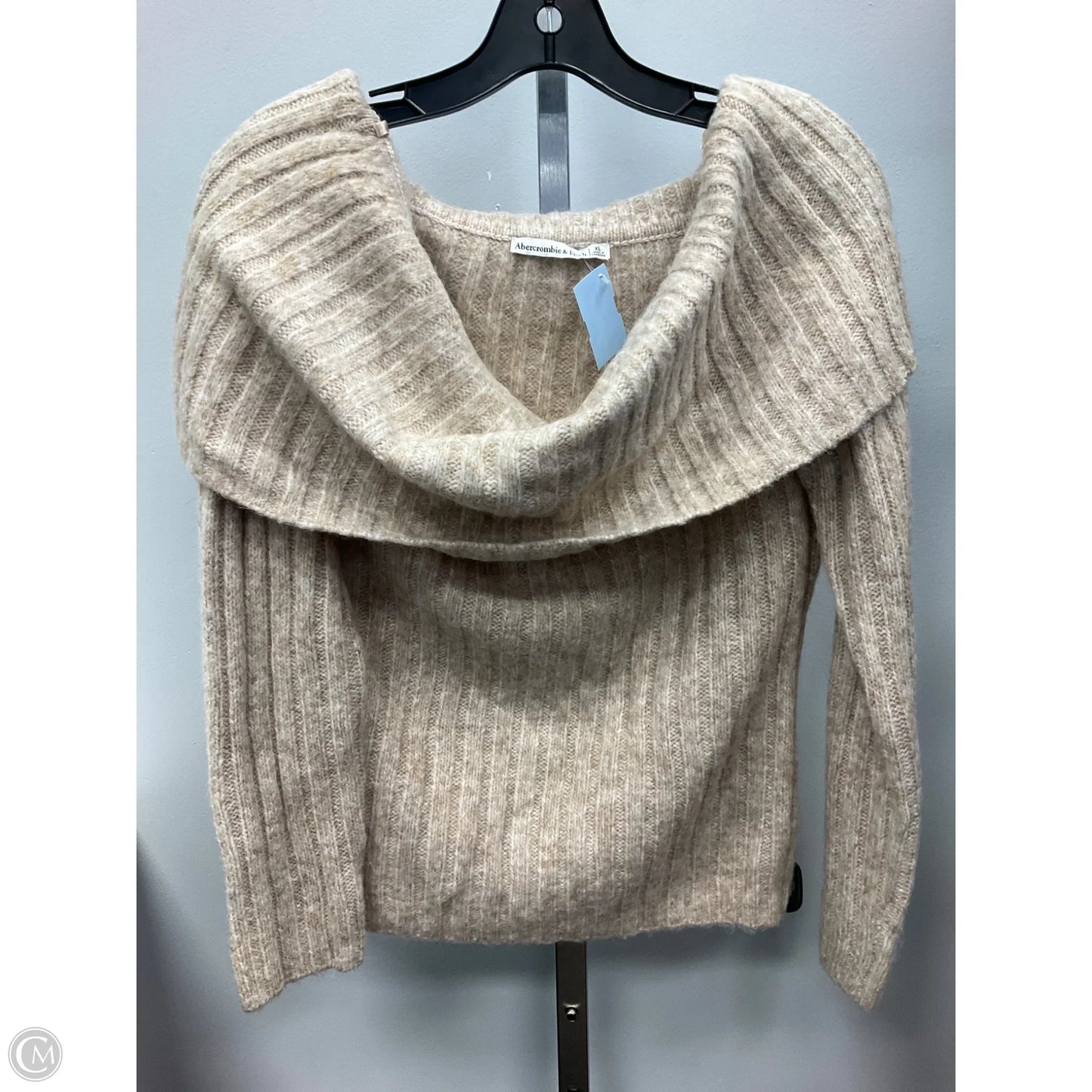 Sweater By Abercrombie And Fitch In Tan, Size: Xl