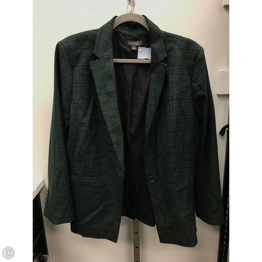 Blazer By Ann Taylor In Black & Green, Size: 16