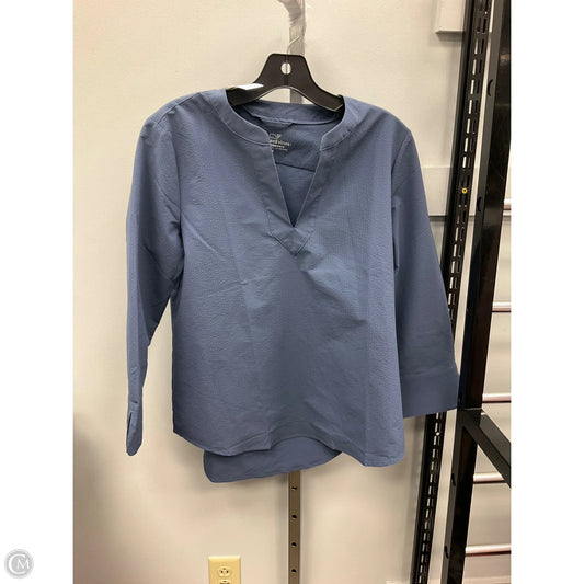 Top 3/4 Sleeve By Vineyard Vines In Blue, Size: S