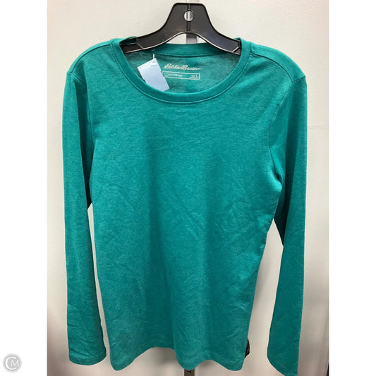 Top Long Sleeve Basic By Eddie Bauer In Green, Size: L