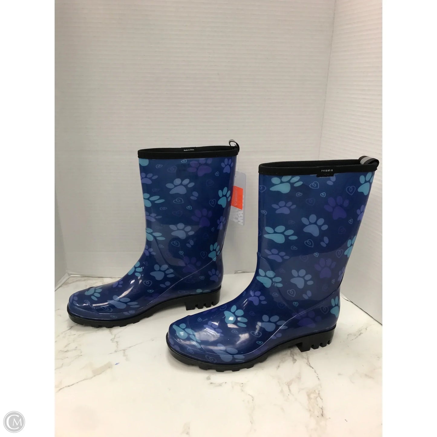 Boots Rain By Clothes Mentor In Blue, Size: 8