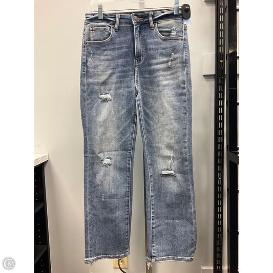 Jeans Wide Leg By Risen In Blue Denim, Size: 4