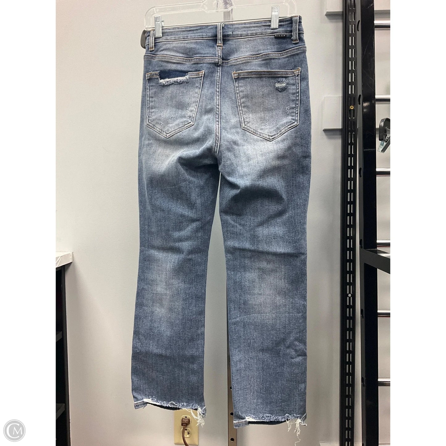 Jeans Wide Leg By Risen In Blue Denim, Size: 4